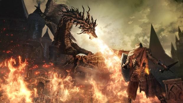 Dark Souls 3 dragon fire screenshot