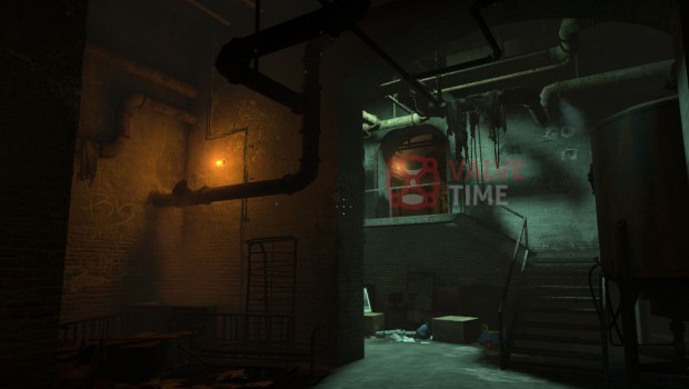 Half Life 2 Episode 4 screenshot of sewer stairs