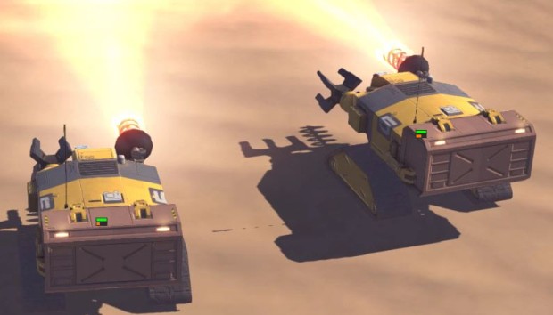 The salvagers in Homeworld: Deserts of Kharak look great