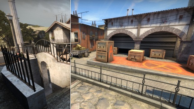 CS:GO comparison image for Inferno's A point