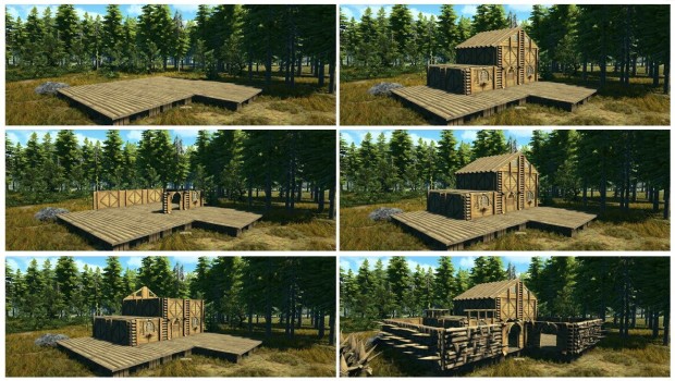Dark and Light MMO screenshot showcasing a house being built