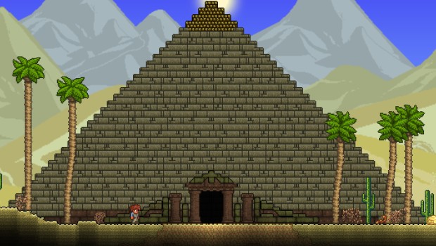 Super Terraria World pyramid screenshot