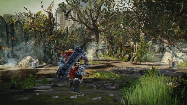 Darksiders Warmastered Edition screenshot showing off a lush forest