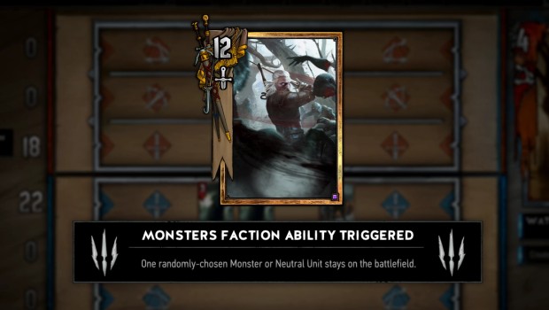 Gwent's Monster decks features some luck based elements