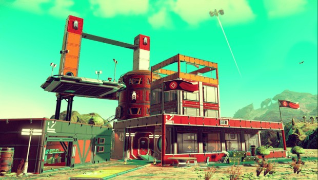 No Man's Sky screenshot showing the new base building system