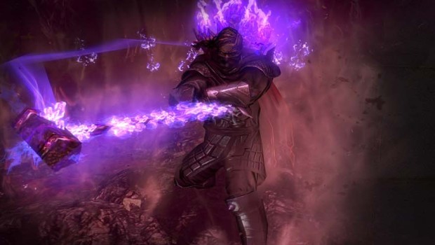 Path of Exile breach expansion artwork of a magical hammer