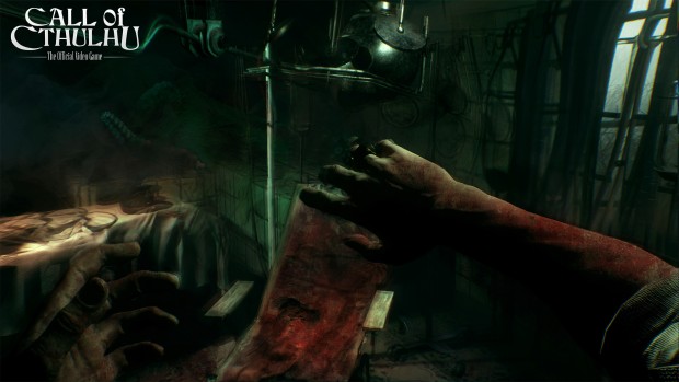 Call of Cthulhu screenshot showcasing the effects of madness