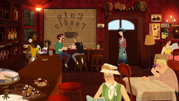 Memoranda screenshot showcasing a bustling bar