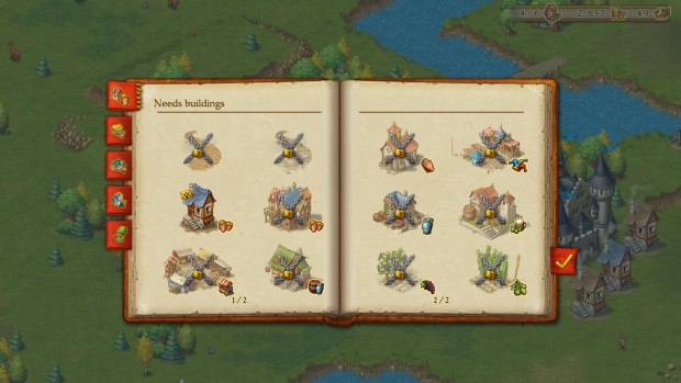 Some of the buildings you can construct in the newly released Townsmen