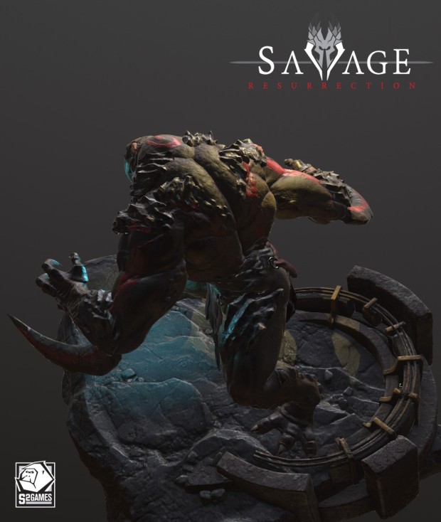 Early Model of Savage 3: Ressurection's Blood Hunter beast