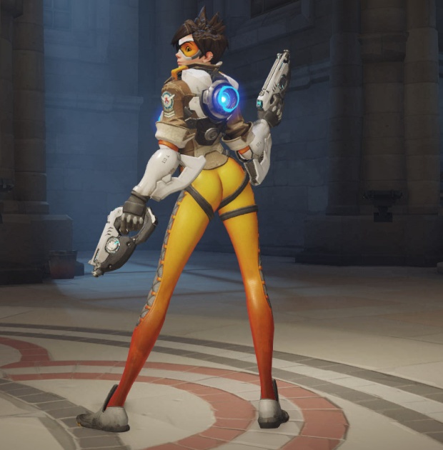Tracer's old victory pose from Overwatch