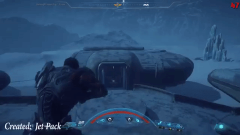 Mass Effect Andromeda gameplay leak showcases jetpack