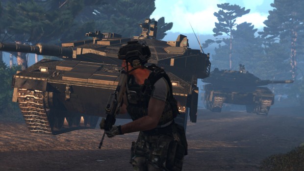 Screenshot of Arma 3 featuring tanks