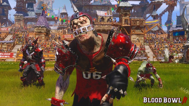 Blood Bowl 2: Undead Team on the field