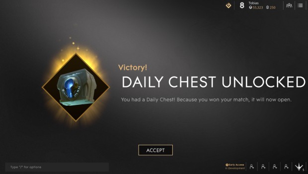 Paragon's daily quest chest