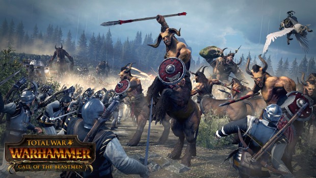 Total War: Warhammer's Beastmen in battle against the Empire