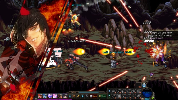 Dungeon Fighter Online combat screenshot from the Steam version