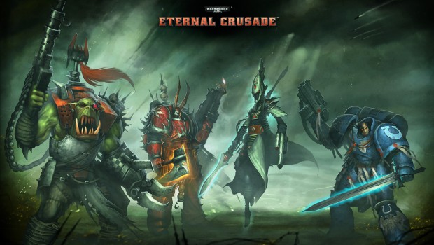 Eternal Crusade official artwork showing the various races