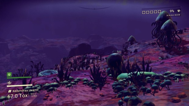 No Man's Sky screenshot showcasing an alien world