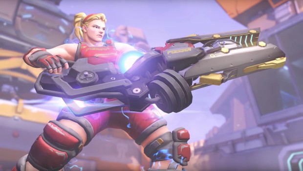 Weightlifter Zarya skin from the new Overwatch Summer Games Loot Box