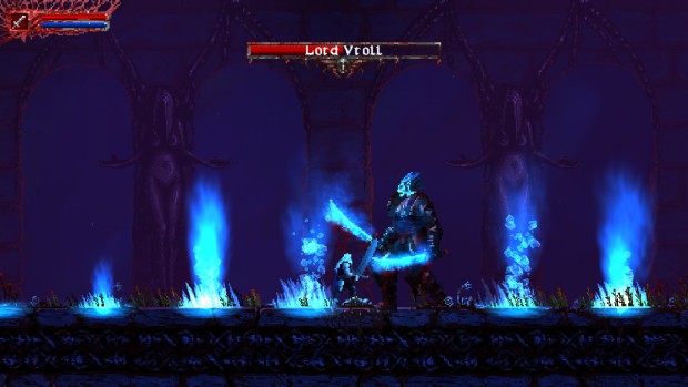 Slain: Back from Hell screenshot featuring a boss