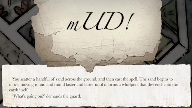 Sorcery! Part 4 Crown of Kings screenshot of the Mud spell