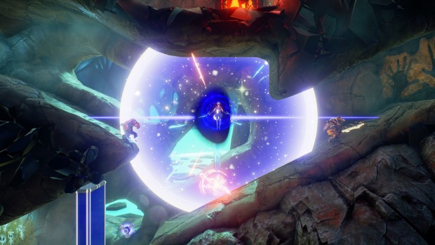 Battlecrew Space Pirates screenshot showing off the black hole ability