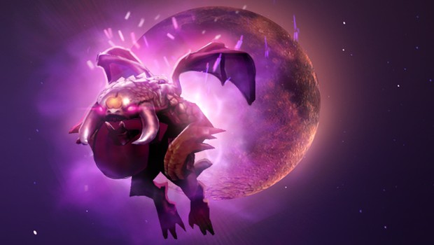 Baby Roshan courier from the newly added Dota 2 Dark Moon event