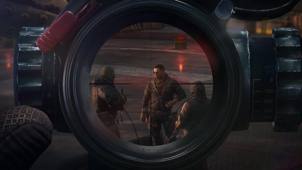 Sniper: Ghost Warrior 3 screenshot of a scoped-in sniper rifle