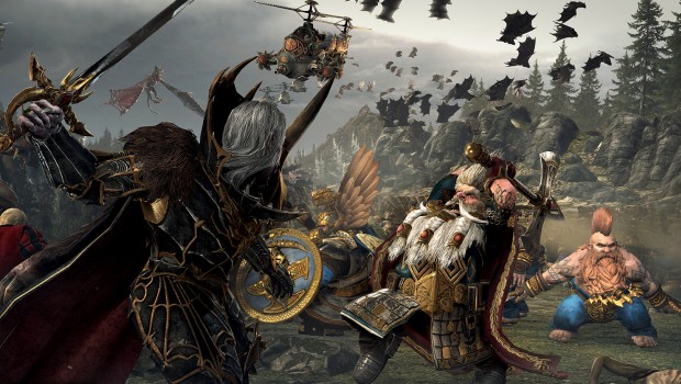 screenshot of Grombrindal the White Dwarf fighting against vampires