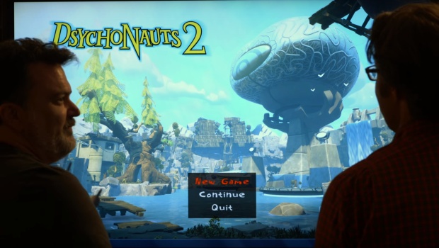 Psychonauts 2 screenshot of the very first start game screen