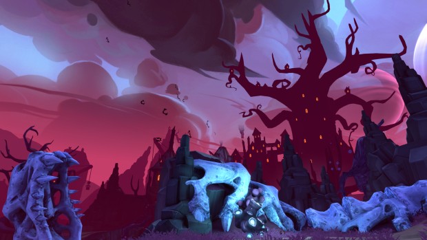Battleborn's Montana and the Demon Bear DLC screenshot of the castle