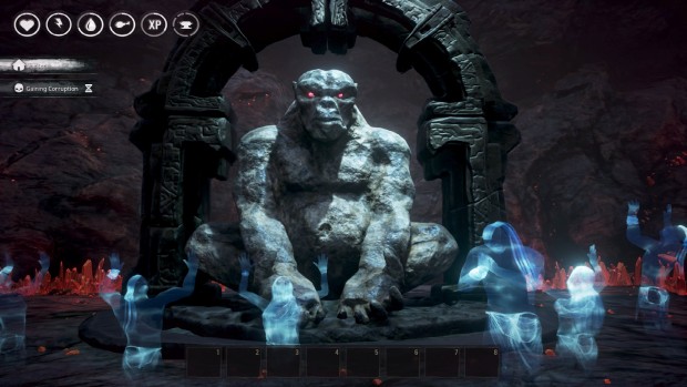 Conan Exiles screenshot of a giant ape statue