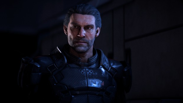Mass Effect: Andromeda screenshot of the potential male pathfinder?