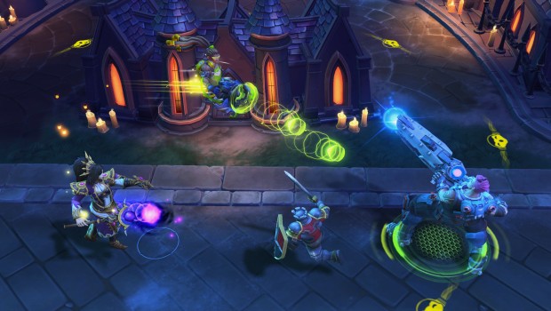 Heroes of the Storm version of Overwatch's Lucio wall-riding