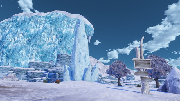Atelier Firis screenshot of the frozen wasteland