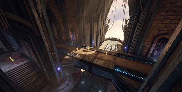 Bridge area of Quake Champions' Blood Covenant arena