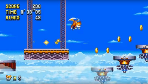 Sonic Mania screenshot of Tails in action