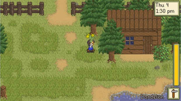 Stardew Valley screenshot of the old version of Leah's Cottage