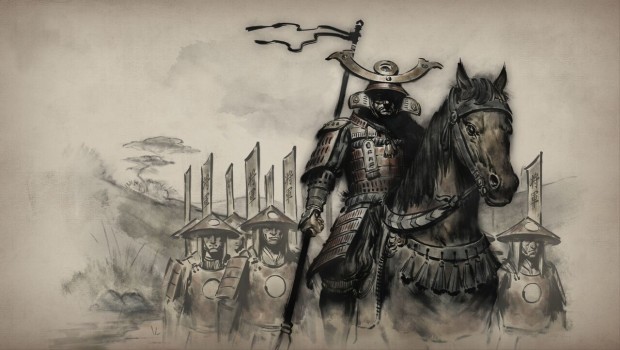 Tale of Ronin artwork for the shogun and his samurai army