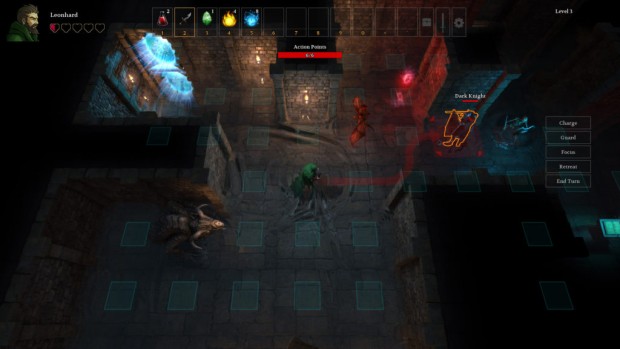 Druidstone screenshot of the combat in a dungeon