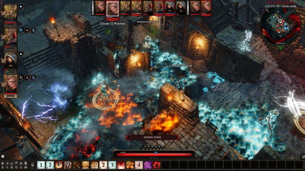 Divinity: Original Sin 2 screenshot of a whole mess of spell effects