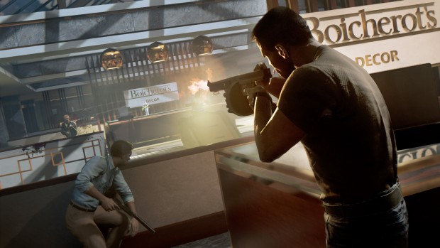 Mafia 3 screenshot of a store shootout