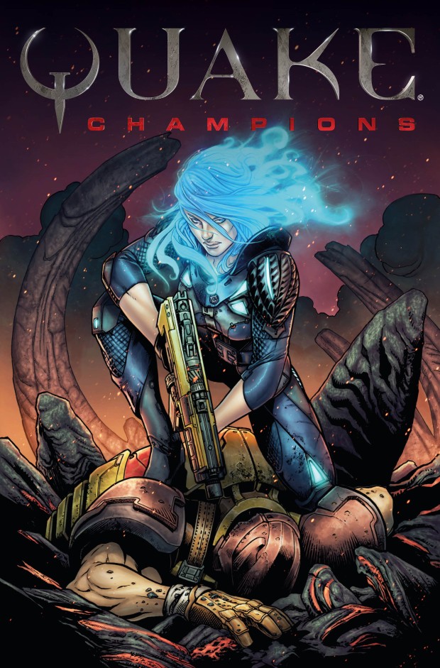 Quake Champions official comic book cover art