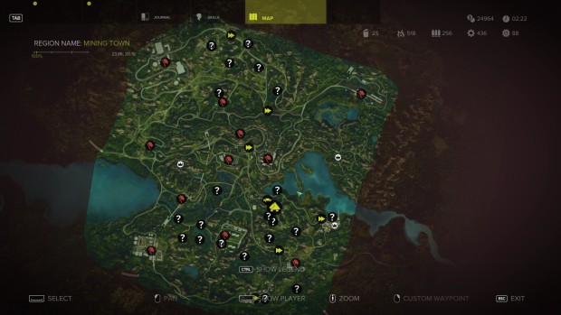 Sniper Ghost Warrior 3 screenshot of the open world map