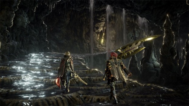 Code Vein screenshot of a dark cave
