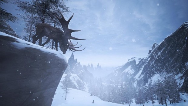 Conan Exiles giant moose on a hill