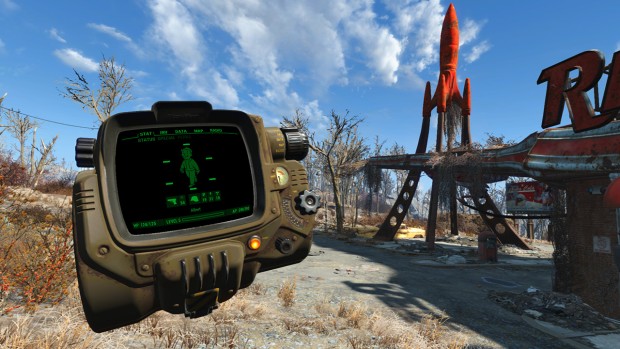 Fallout 4 VR screenshot of the Pip Boy