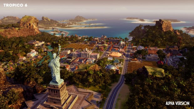 Tropico 6 screenshot of the Statue of Liberty