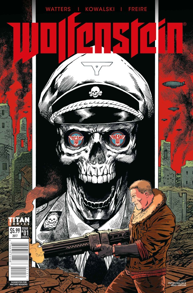 Wolfenstein 2: The New Colossus official comic book cover